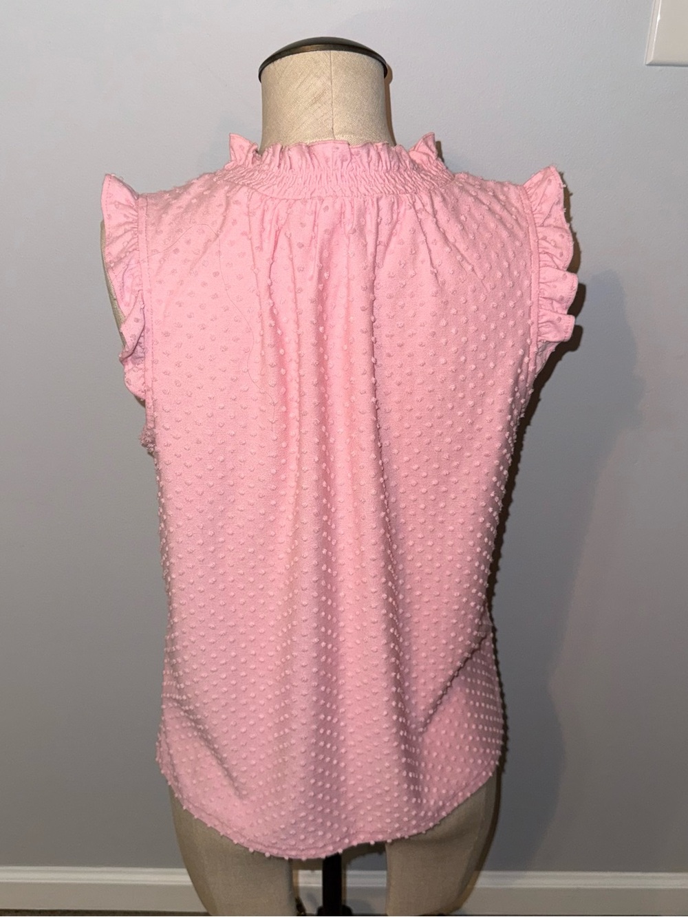 J Crew Pink Ruffle Shell Top Size XS - Picture 3 of 7